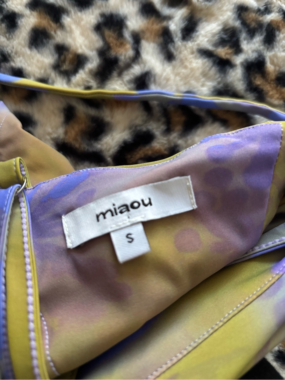 Miaou Purple & Olive Floral Print Corset - Picture 4 of 5